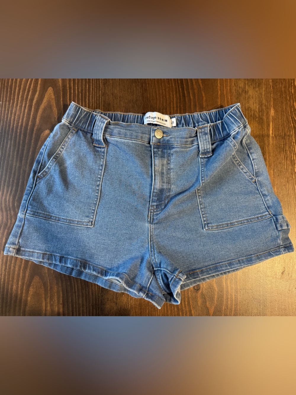 Casual Blue Denim Women’s Shorts